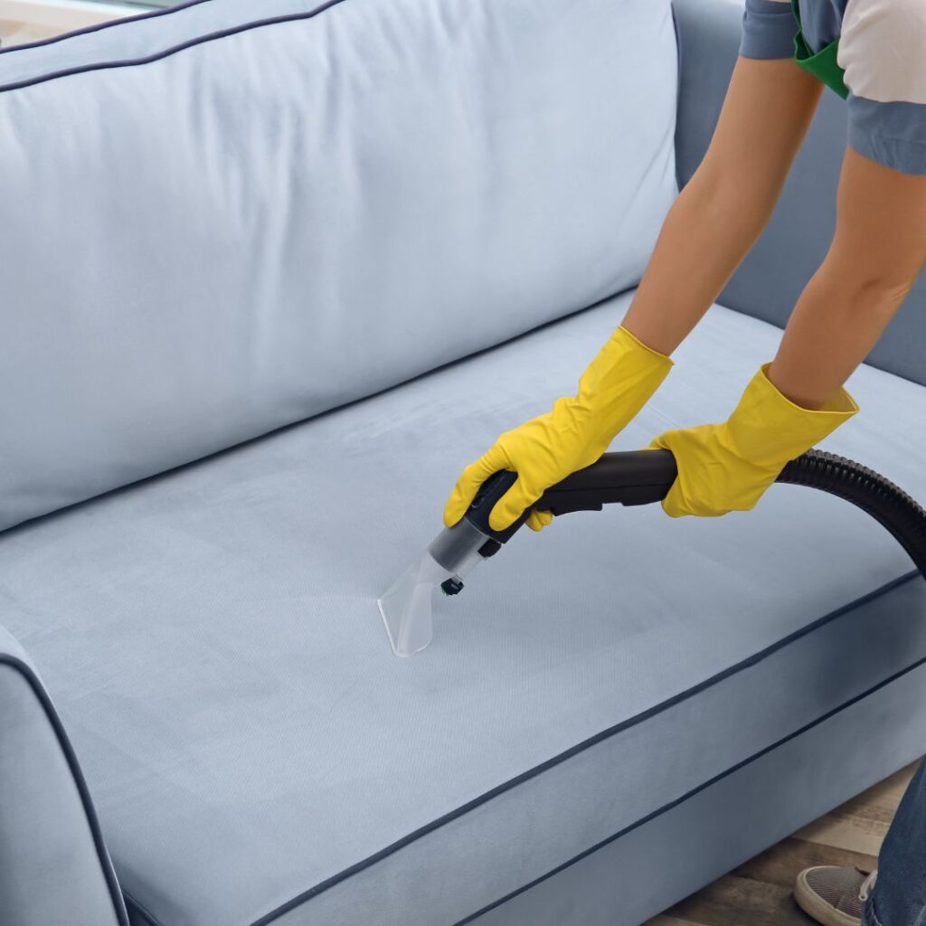 Cleaner vacuuming chair